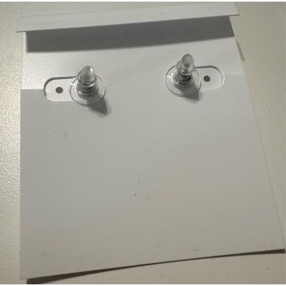 Kendra Scott NEW Ellie emerald green studs earrings gold trim - Picture 5 of 6